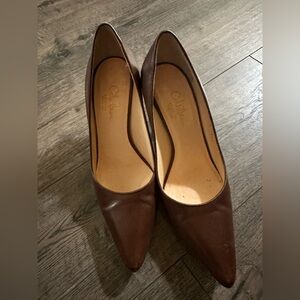 Cole Haan Elegant Brown Leather Heels 5M